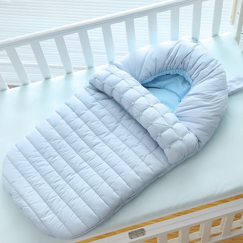 Детский спальный мешок, зимний конверт для новорожденных, теплый спальный мешок, хлопковый детский спальный мешок в коляске, инвалидные коляски
