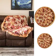 122 см/152 см детское фланелевое одеяло в форме пиццы, мягкое одеяло для пиццы, совершенно креативное детское одеяло, одеяло для новорожденных