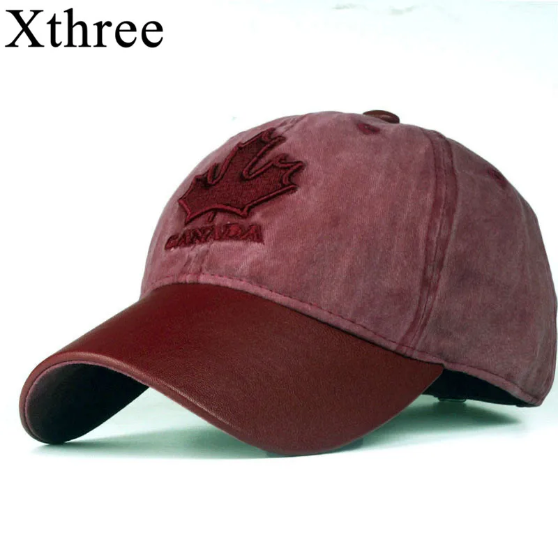 Бейсболка Xthree с надписью для мужчин и женщин Кепка вышивкой в Канаде|snapback hats|snapback