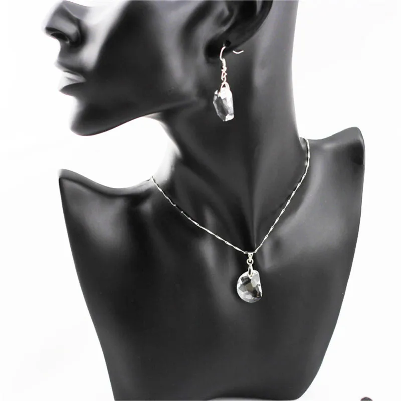 bean crystal earring necklace set (10)