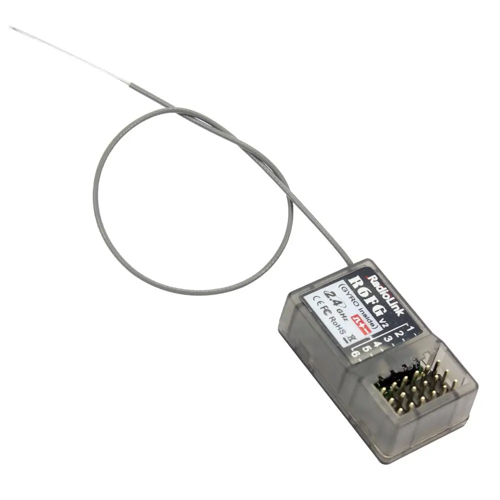 Радиоприемник Radiolink V2 R6FG 2 4 ГГц 6 каналов FHSS интегрированная Гироскопическая