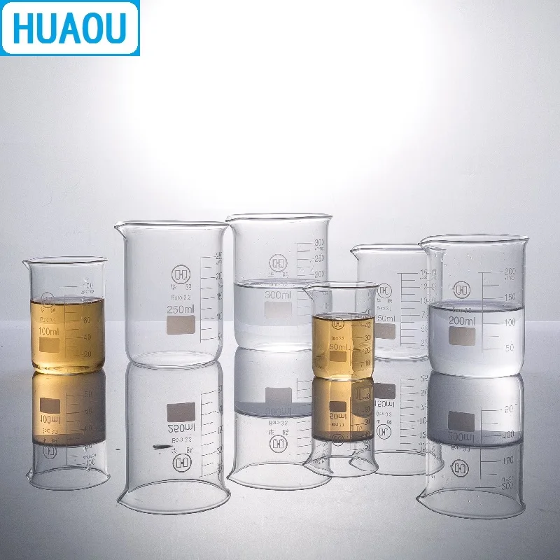 Glass Beaker Low Form 2000ml Huaou