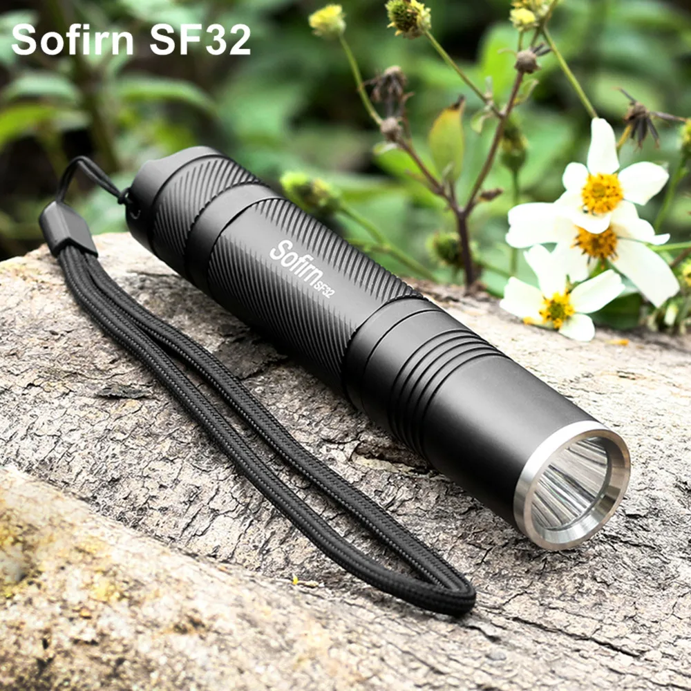 Sofirn SF32 LED Flashlight 18650 Powerful Cree XML LED Flash Light Torch Tactical Flashlight 5 Modes Portable Lamp Waterproof