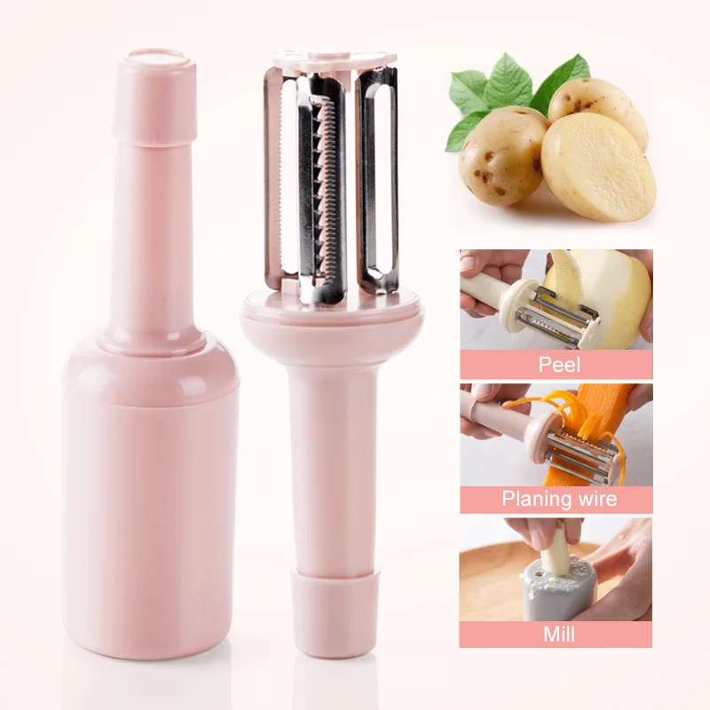 

1 Pcs Creative Kitchen Accessories Cooking Tools Multifunction Julienne Peeler Vegetable Peeler Double Planing Grate