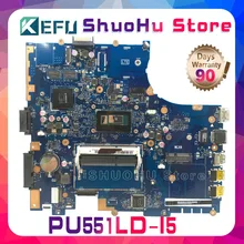 KEFU For ASUS PU551LA PU551L PU551LD PRO551L I5 laptop motherboard tested 100% work original mainboard