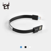 ET USB кабель провод синхронизации данных зарядное устройство Портативный браслет телефон зарядное устройство кабель путешествия зарядки для iOS Android type-C мобильных телефонов