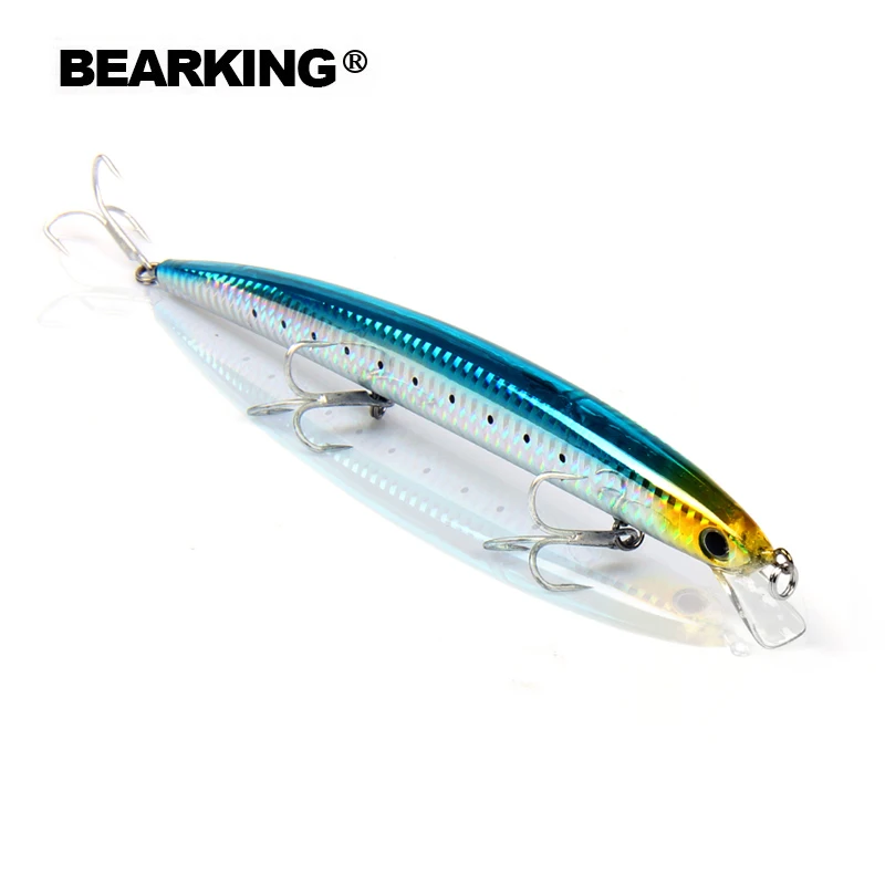 

140mm/16g,5pcs/.lot. Color send randomly! 2017 good fishing lures minnow,quality Bearking professional minnow