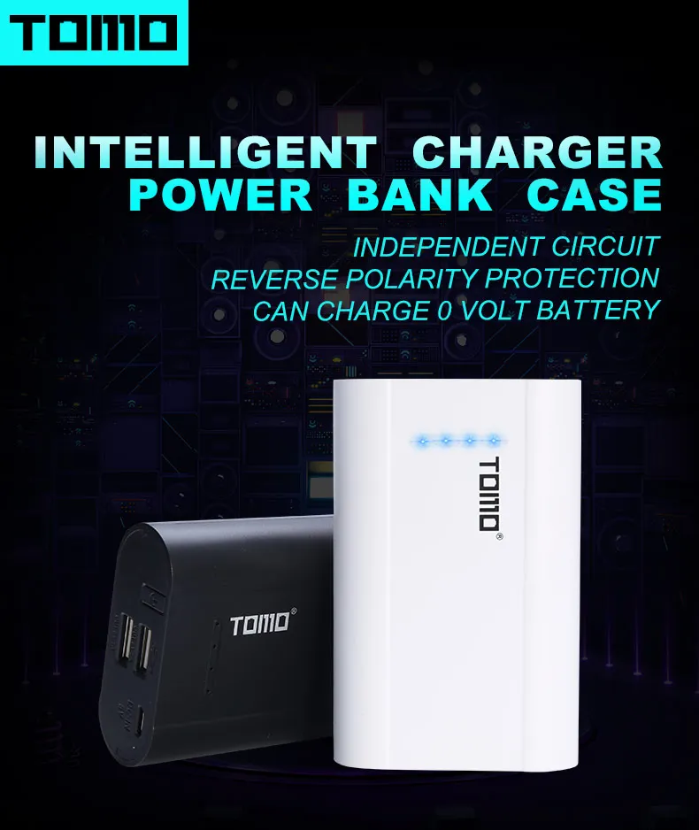 TOMO PowerBank DIY Box 18650 зарядное устройство чехол s 5V 2A/1A литий-ионный аккумулятор зарядное устройство чехол Tomo P3 повербанк зарядное устройство коробки розничная торговля