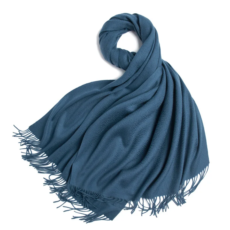 Кашемировый шарф для женщин длинный женский зимний теплый шарф чистый кашемировый шарф теплая накидка s шаль большой шарф