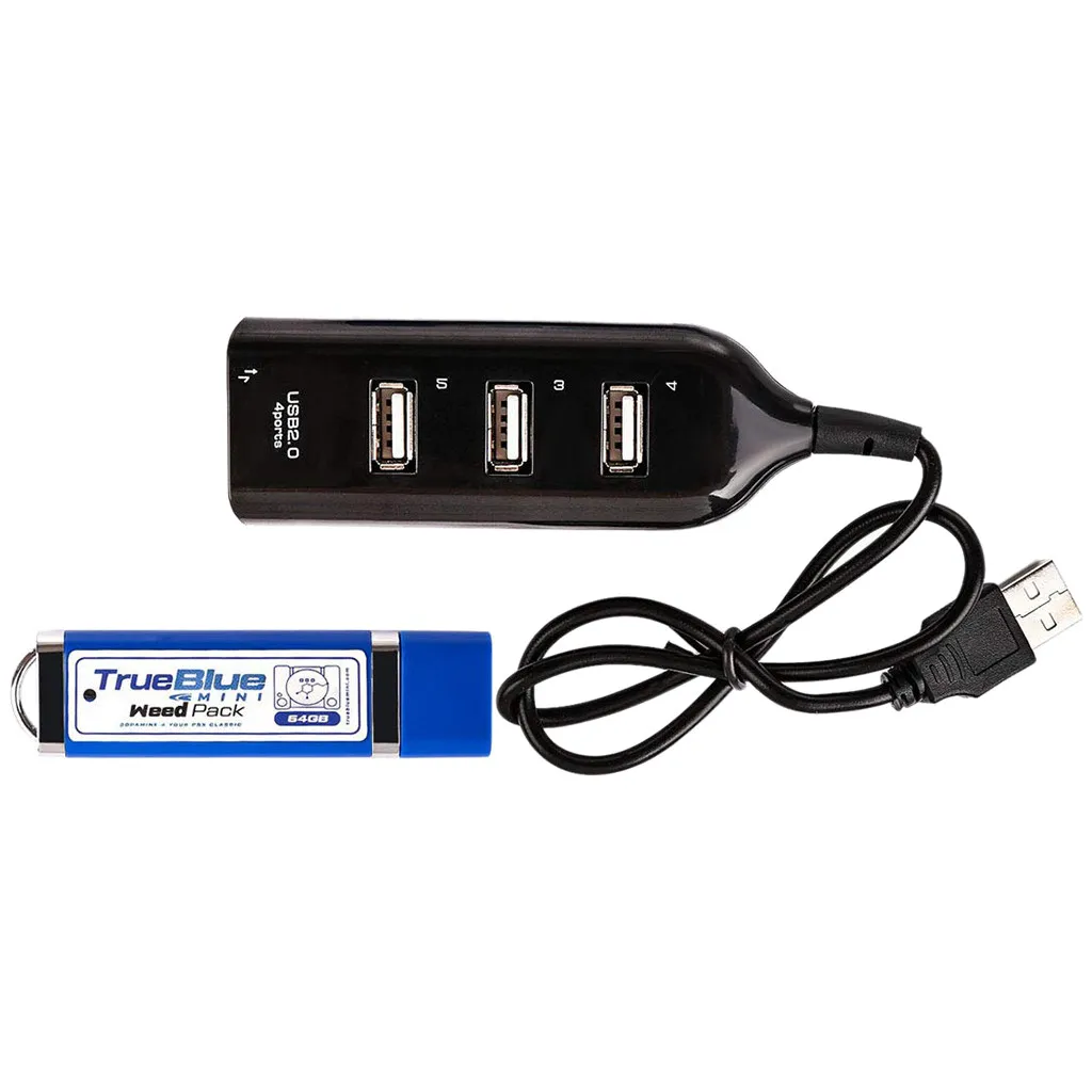 

Mini Weed Pack Built-in 101 2-player GamesGames 64GB USB Flash Drives 4-Port Hub for Sony PS1 For PlayStation Classic Games#G2