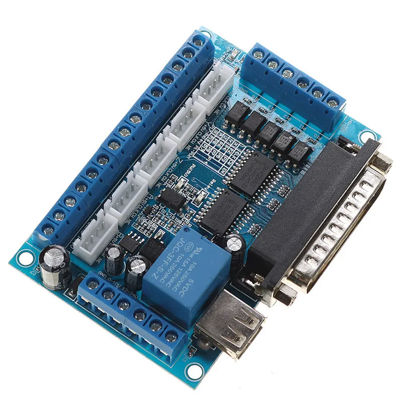 1pcs 5 Axis CNC Breakout Board Interface with USB Cable For Stepper ...