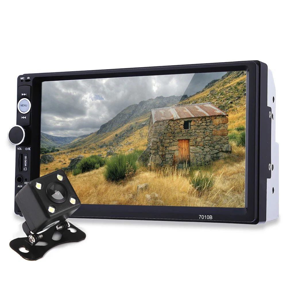 7 Inch TFT Car Audio Stereo Touch Screen MP5 Player With Rearview Camera Bluetooth V2 0