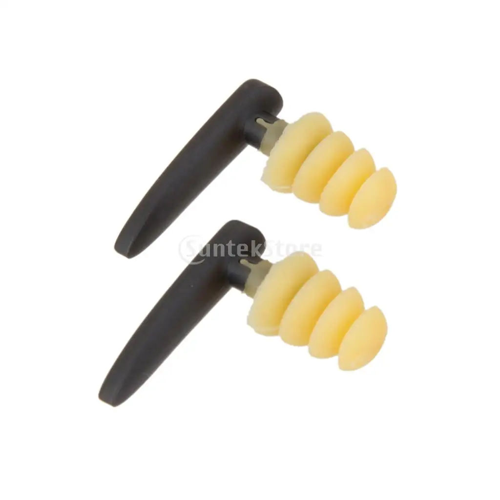 2 Pairs Unisex Adult Children Waterproof Soft Flexible Swimming Ear Plug Water Protection Earplugs w/ Case Sea Summer Gear Tool