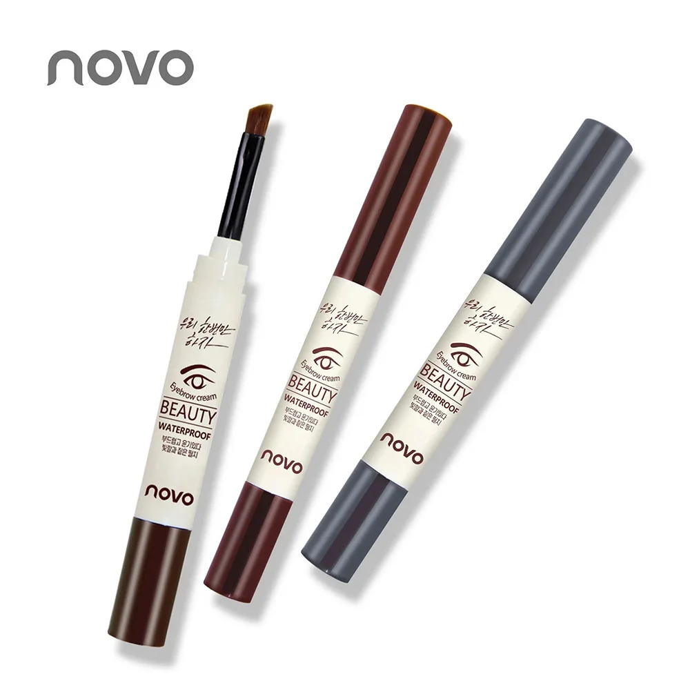 NOVO-Brand-New-3-Color-Eyebrow-Cream-Mascara-Gel-Make-Up-Waterproof-Eye-Brow-Gel-Long