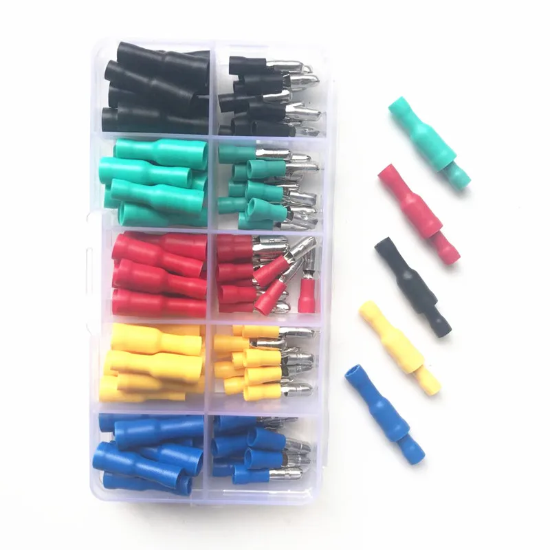 

Male Female Butt-joint Insulated Cold Press Plug-in Power Copper Wire Nose Fast Connector Terminal