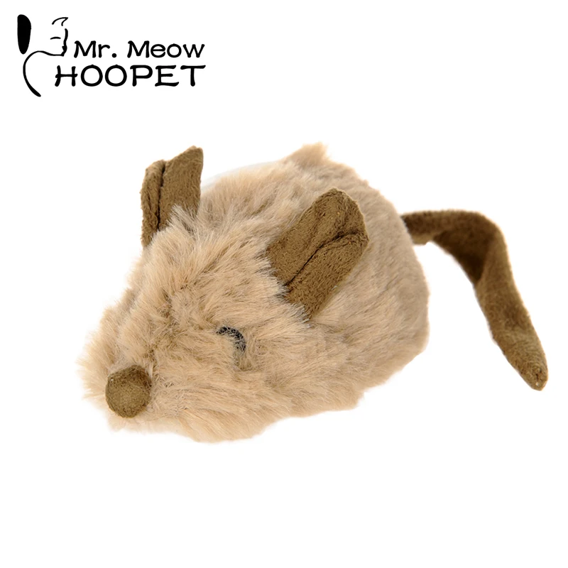 

Hoopet Cat Pet Toy Gray Rat Mouse Shape Toy Funny Playing Power Plush Interactive Mouse Rat Toy Children Toy For Kid