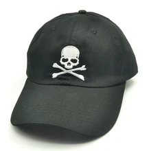 Брендовая модная бейсбольная Кепка с вышивкой черепа знак опасности хип-хоп шляпа Весенняя Мужская и женская хлопковая спортивная черная бейсболка Bone