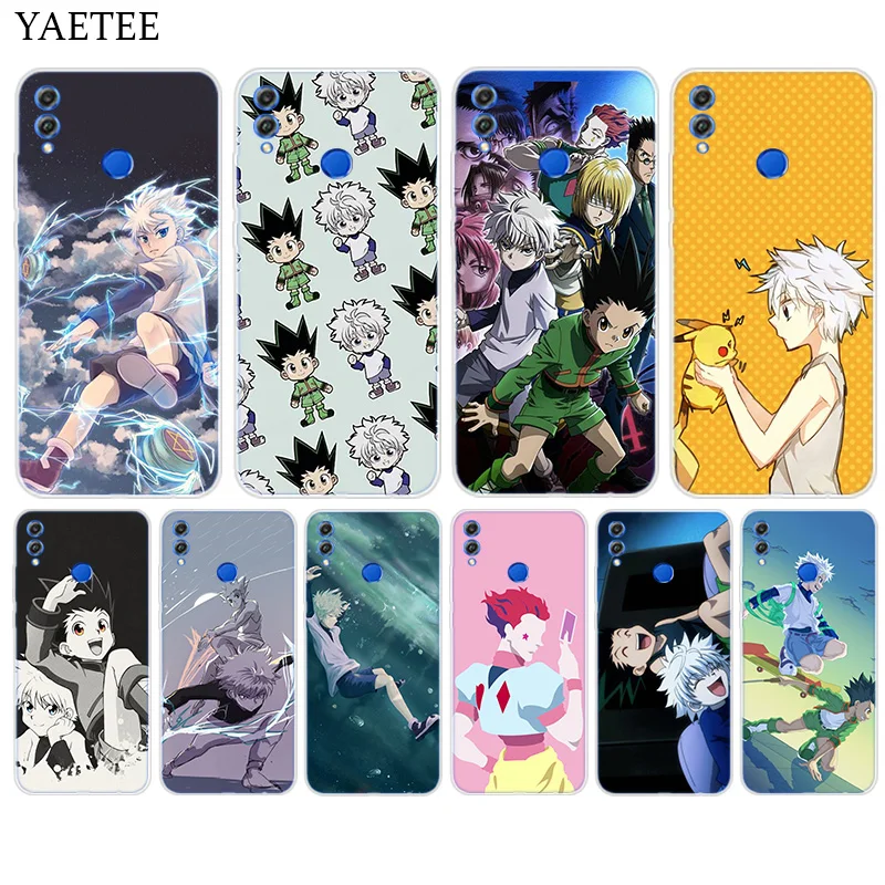 

Silicone Hull Case For Huawei Y7 Y6 Y5 Prime Pro Y9 2019 2018 Honor 8X 8C Play 9 10 lite View 20 V20 Cover Anime Hunter X