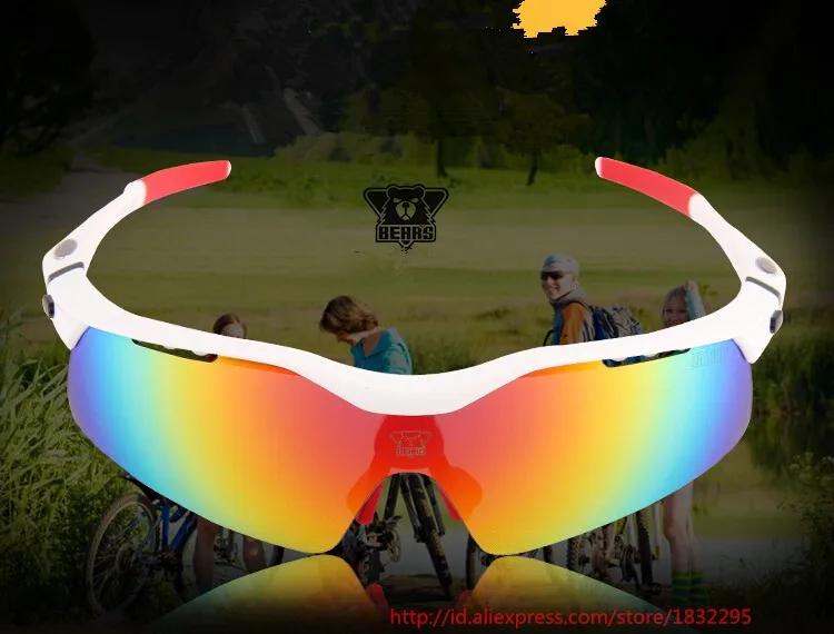 Велосипедные очки Поляризованные UV400 для активного спорта, ветрозащитные очки для мужчин женщин горный велосипед солнцезащитные очки для велосипедных очков 5 линз