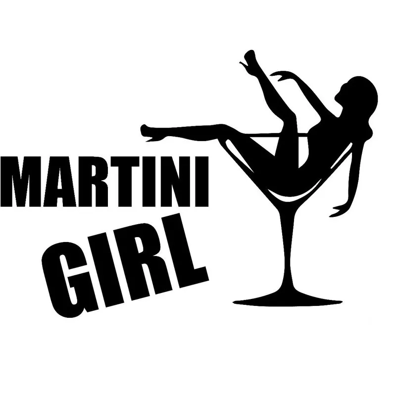 29 2 см * 20 7 Martini Girl автомобиль грузовик бампер виниловая наклейка Смешные