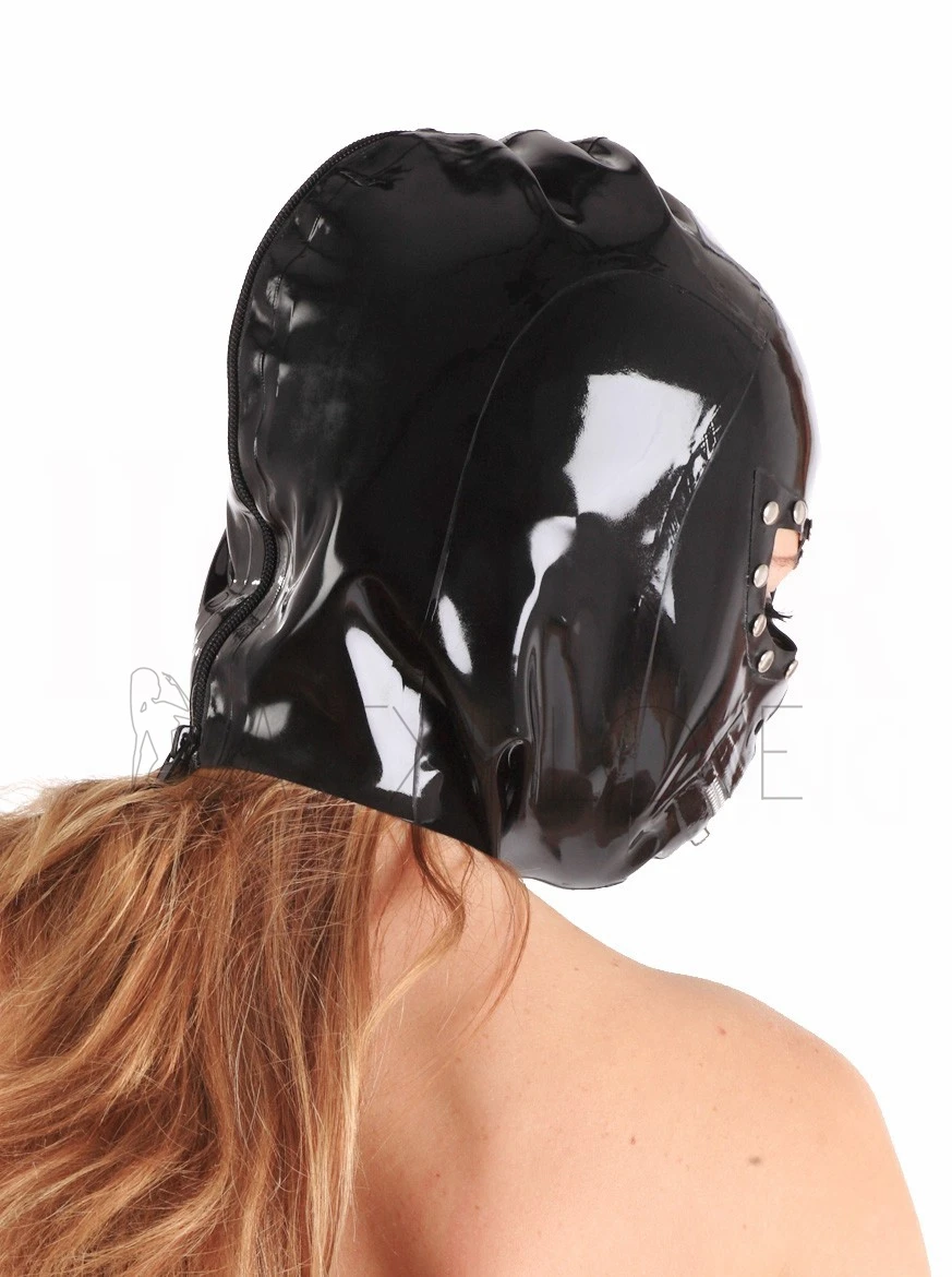 Gorgeous-Black-Mask-Latex-Hood-Sexy-Latex-Rubber-Fetish-Mask-With-Matel-Zip-Mouth-Rivet-Around-Eye-Back-Zipped-mask