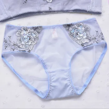 

2 pieces 2 colors/lot,Plus Size L XL XXL 3XL Sexy Panties For Women Lace Embroidery Flower Panties Ladie Briefs Underwear