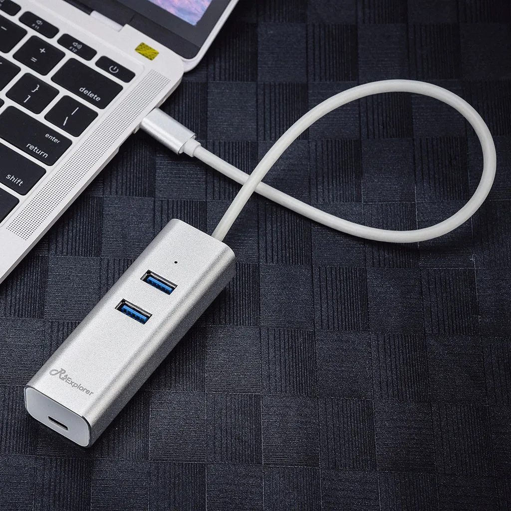 Высокая Скорость концентратор ультра-тонкий дизайн USB/Тип-C USB3.0 чип 3-Порты и разъёмы сигнала 5 Гбит/с супер Скорость концентратор для USB 3,0/USB 2,0/1,1 429#2