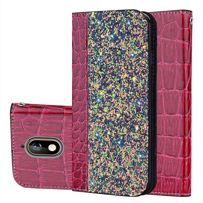 wine red Флип-чехол кожаный кошелек для телефона Nokia 5 6 7 plus 8 3,1 5,1 6,1 крокодил Роскошный чехол для Nokia 6 funda capa para - Цвет: wine red