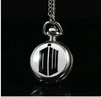 

Freeshipping wholesale 20pc a lot Doctor Who pocket watch Necklace Dia27mm PUYH52