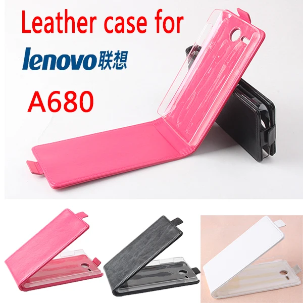 

Luxury leather case For Lenovo A680 Flip cover housing case For Lenovo A 680 Mobile Phone cases covers Phone Bags Fundas shell