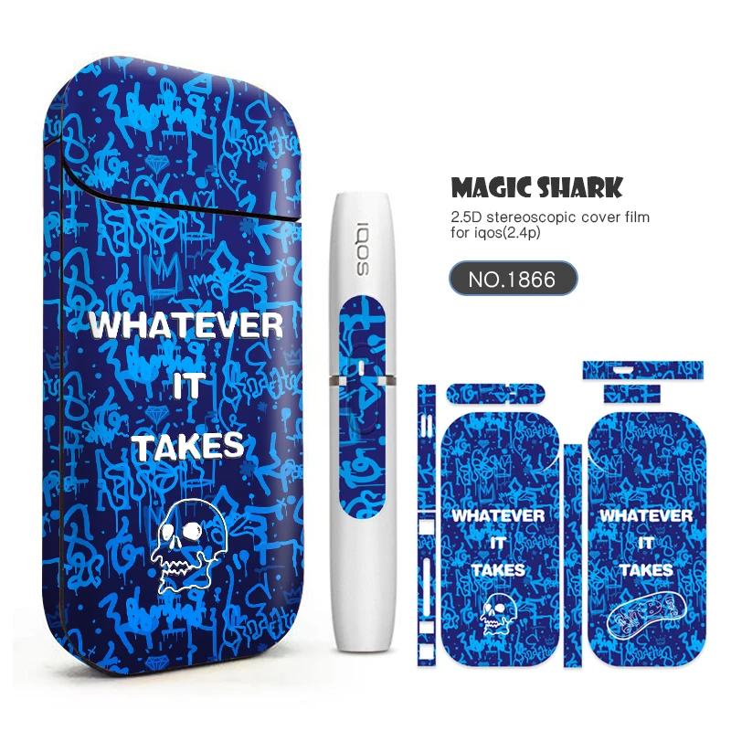 Наклейка Magic Shark I NEED SOME SPACE Bumpy для IQOS 2 4 Plus p чехол электронной сигареты защитная