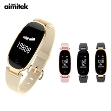 Aimitek S3 Смарт ремешок для девочек Для женщин браслет IP67 Водонепроницаемый браслет gps Фитнес трекер монитор сердечного ритма для iOS Android телефон