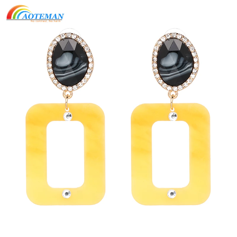 

Acrylic Drop Dangle Earrings 2019 Hot Sale Bohemia Big Earrings For Women Statement Jewelry Wholesale Brincos
