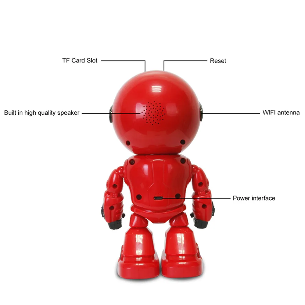 HYASIA HD Wireless IP Camera Robot wi-fi P2P Cam CCTV Baby Monitor di Sorveglianza 1080 P Visione N