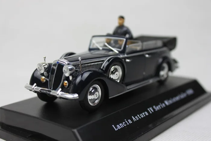 PRC 1 43 Lancia Asturu IV Serie Ministeriale 1938 with dolls version Vintage car alloy model
