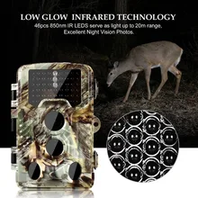 Фото ловушки 16mp цифровой след Камера Охота Камера HD 1080 P с 46 шт. инфракрасный ИК-светодиодов Скаутинг дикой природы Камера ловушки