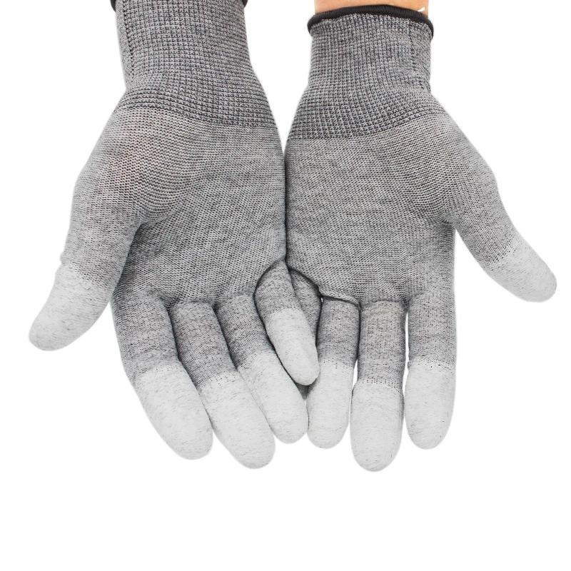 

5pairs PU Anti Static Gloves ESD Safe Gloves Antistatic Non-slip Industrial Working PC Computer Gloves Free Shipping