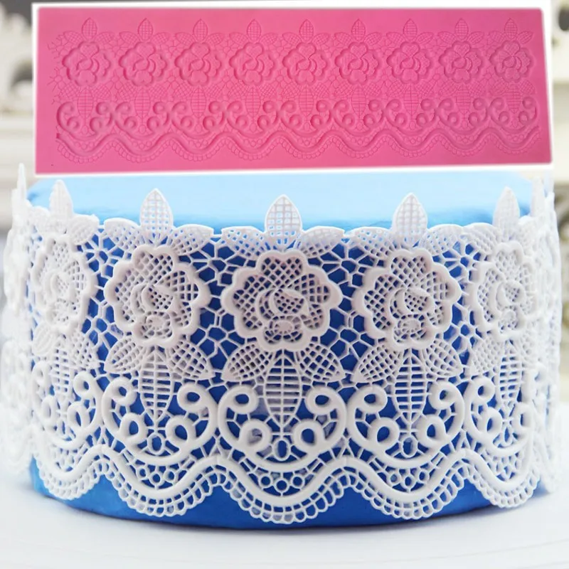 

WINSTBROK Cake Tools Rose Silicone Mould Cake Decorating Molds Silicone Lace Mat Mold DIY Baking Accessories Cake Tools
