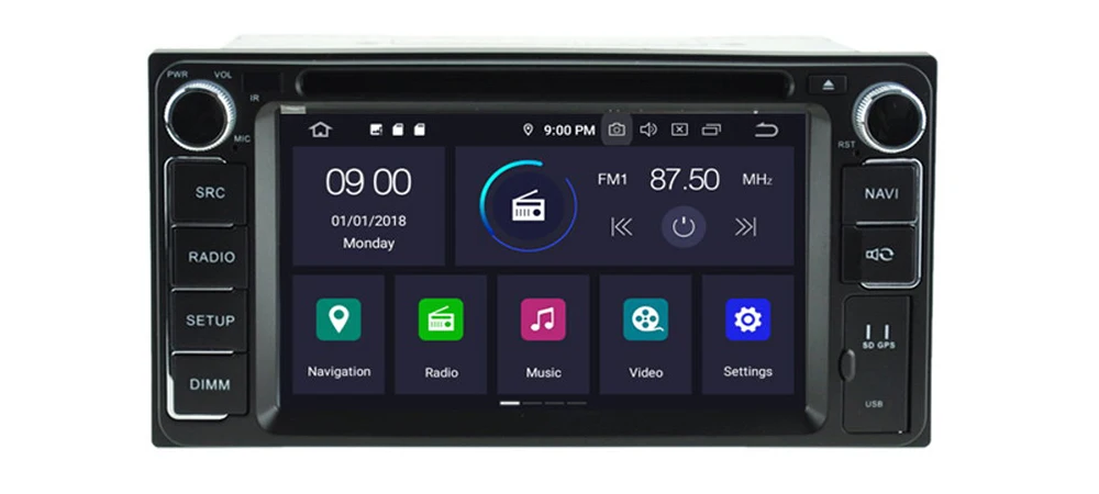 2 Din Car Multimedia Player Android 9 Auto Radio For Scion FR-S 2012~2019 DVD GPS 8 Cores 4GB+32GB Bluetooth WiFi 11