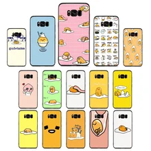 Yinuoda Gudetama carácter huevo colorida del teléfono Accesorios negro sof funda para Samsung 2015J1 J5 J7 2016J1 J3 J5 J7 Note3 4 5 caso