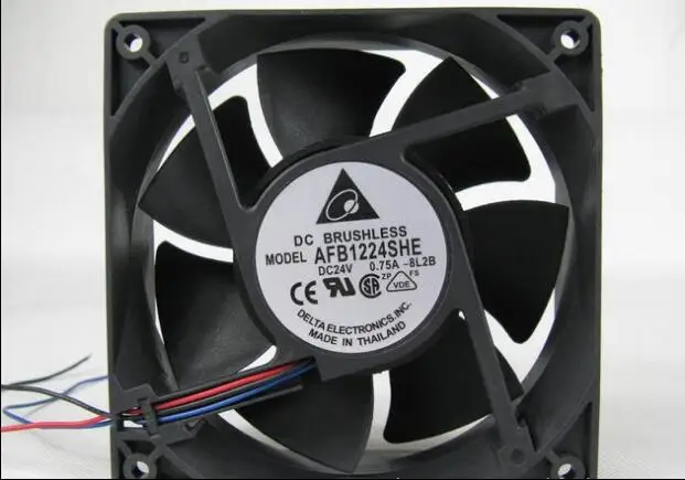 Delta Electronics AFB1224SHE 8L2B Сервер охлаждающий вентилятор DC 24V 0.75A 120x120x38 мм версия 3
