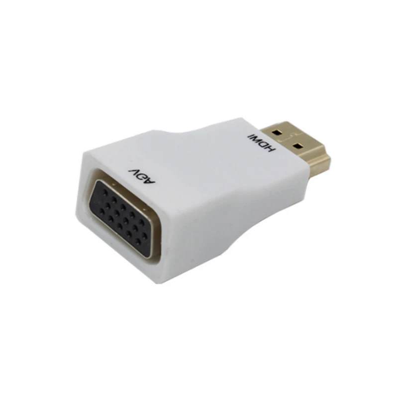 HDMI в VGA конвертер HDMI2VGA кабель адаптер Коробка для ПК компьютер ноутбук Настольный планшет до 1080P HDTV монитор - Цвет: Белый