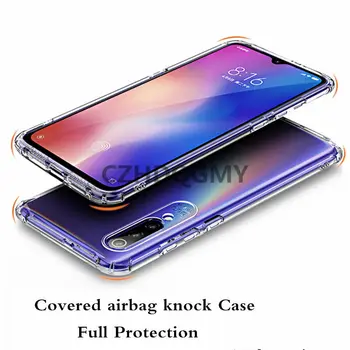 

50pcs/lot 6D Stereo Sound Airbag Anti-knock Soft TPU Transparent Back Case For Xiaomi 8 8SE A2 Lite For Redmi Note 6 7 Pro 6X