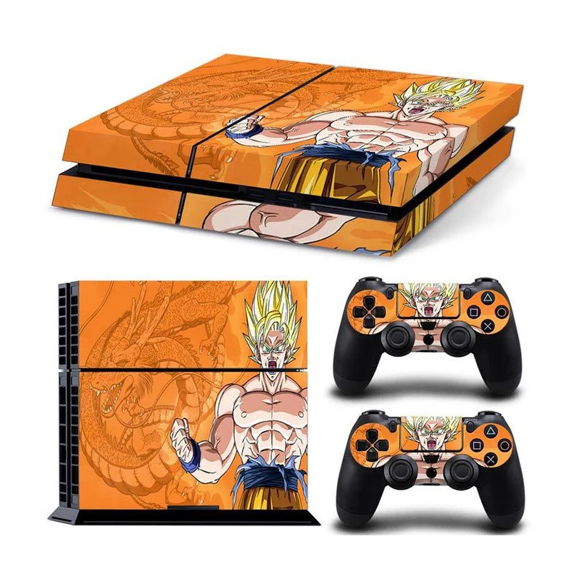 Виниловый чехол Dragon Ball Super Son Goku наклейка для PS4 консоли Sony PlayStation 4 и 2 контроллера