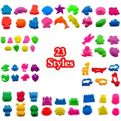 Kits de construcción de modelismo para niños, molde de arcilla y arena de Castillo portátil, pirámide de arena, juguete de playa, 23 estilos