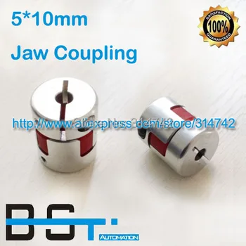 

[Brand New] 5 x 10mm CNC Motor Jaw Shaft Coupler 5mm To 10mm Flexible Coupling