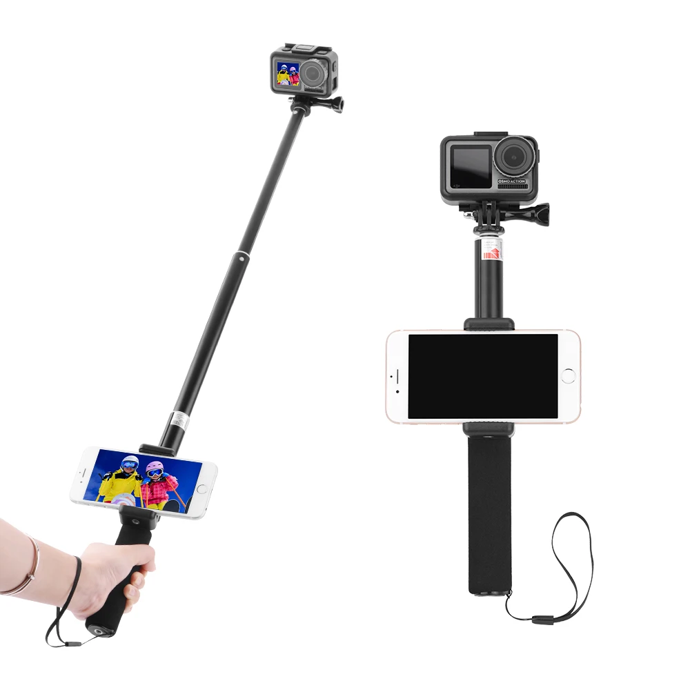 Selfie Stick Telescopic Bar Phone Mount Adapter for DJI OSMO GoPro Hero Camera New Arrival Selfie Stick Telescopic Bar Phone Mount Adapter for DJI OSMO GoPro Hero Camera New Arrival