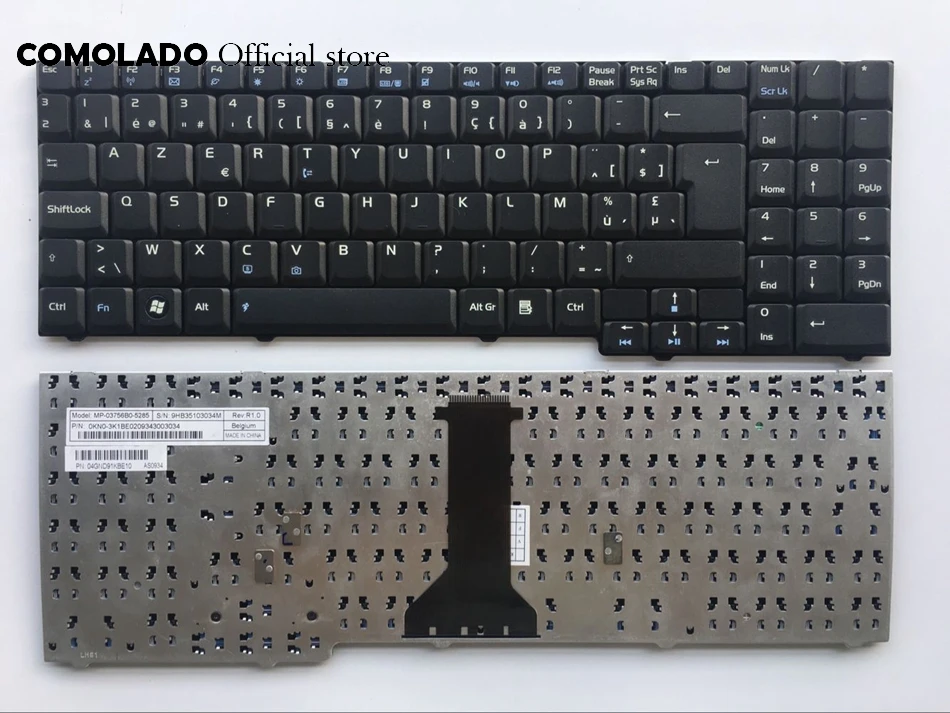 BE Belgium Keyboard For ASUS M51 M51V M51E M51Q M51S M51A M51T M51TA M51K F7 F7E F7F F7S F7Z Black keyboard BE Layout