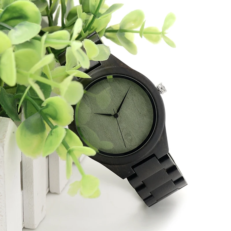 BOBO BIRD H03 Mens Top Brand Design Green Wood Dial Full Bamboo Wooden Watches for Men in Gift Box Dropshipping