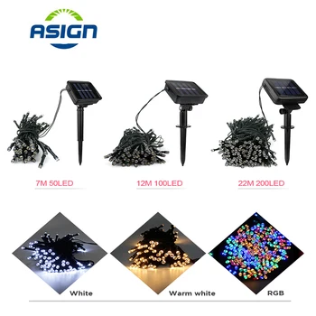 

LED Solar String Light Outdoor Waterproof 50/100/200 LEDs Led String Lights Christmas Decoration Party Holiday Fairy Lighting